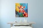 abstrakte kunst kaufen original Giraffe Peggy Liebenow